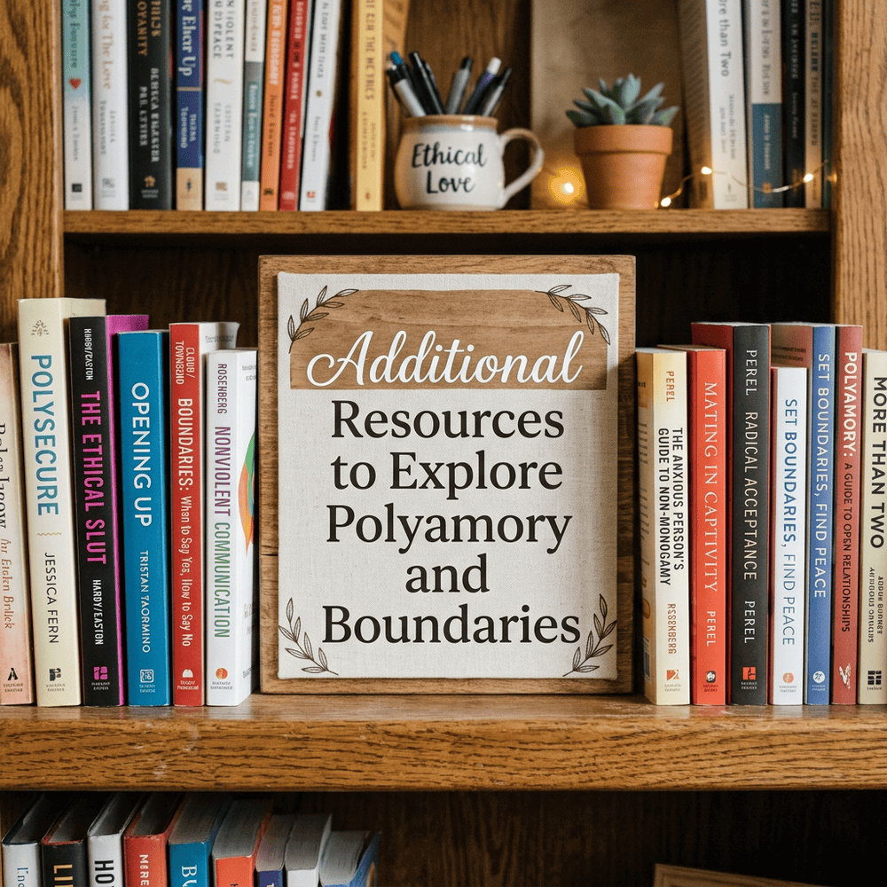 additional resources to explore boundaries in polyamory including books on ethical non monogamy and healthy relationships