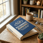 polyamorous boundaries book on rustic wooden desk with tea candle and succulent representing boundaries in polyamory resources